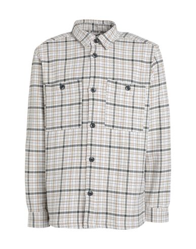 Only & Sons Man Shirt White Size L Recycled Cotton, Recycled Polyester