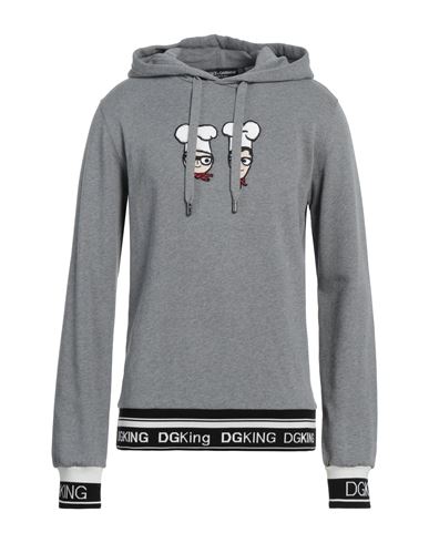 Dolce & Gabbana Man Sweatshirt Grey Size 34 Cotton