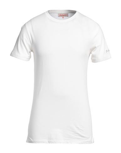 Gabardine Man T-shirt Cream Size 3xl Cotton In White