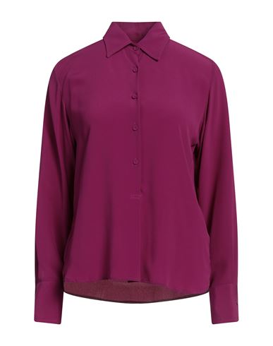 Grifoni Woman Shirt Mauve Size 6 Acetate, Silk In Purple