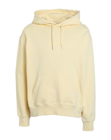 Arket Man Sweatshirt Light Yellow Size Xl Organic Cotton
