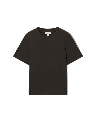 Cos Woman T-shirt Dark Brown Size L Organic Cotton