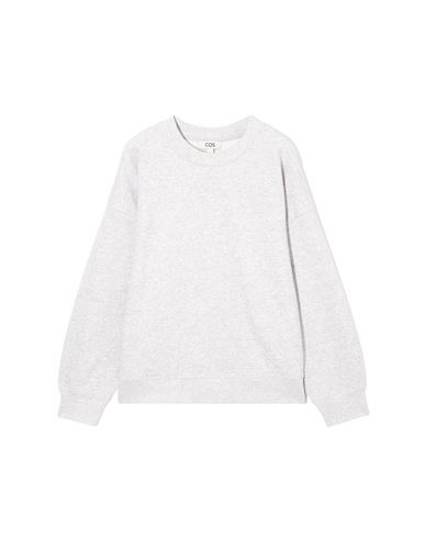 Cos Woman Sweatshirt Light Grey Size L Organic Cotton, Recycled Cotton