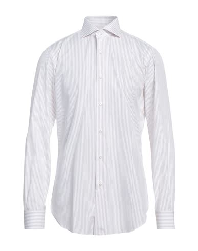 Barba Napoli Man Shirt White Size 17 Cotton