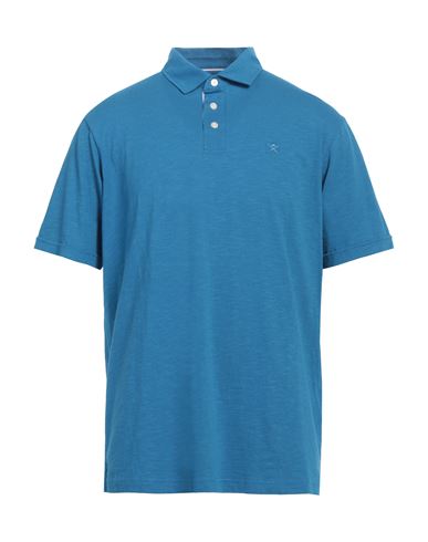 HACKETT HACKETT MAN POLO SHIRT AZURE SIZE XXL COTTON, LINEN 