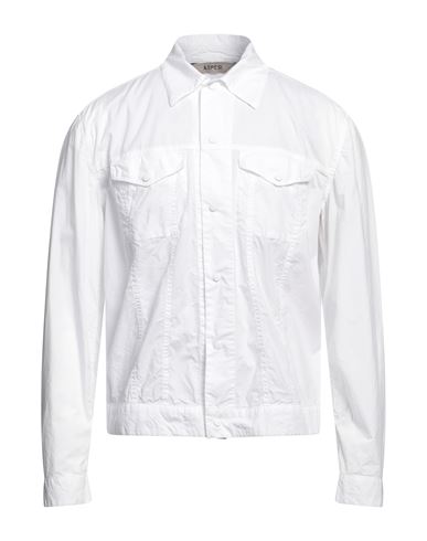 Shop Aspesi Man Jacket White Size Xl Cotton