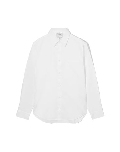 Shop Cos Man Shirt White Size 16 Cotton