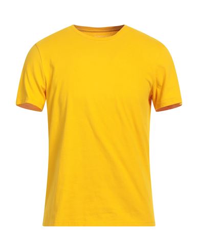 Majestic Filatures Man T-shirt Mandarin Size M Organic Cotton, Recycled Cotton In Yellow