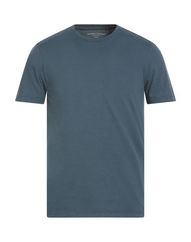 Majestic Filatures Man T-shirt Slate Blue Size M Organic Cotton, Recycled Cotton In Green