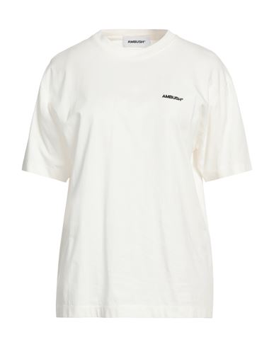 Ambush Woman T-shirt White Size M Cotton, Polyester