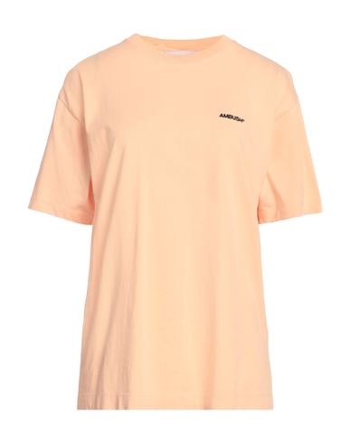 Ambush Woman T-shirt Apricot Size Xl Cotton, Polyester In Orange
