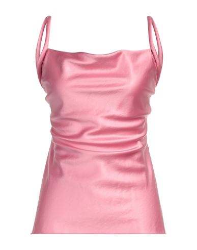 Shop Nanushka Woman Top Pink Size L Triacetate, Polyester