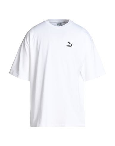 Puma Better Classics Oversized Tee Man T-shirt White Size S Cotton, Recycled Cotton