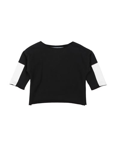 Minimu' Babies'  Newborn Girl T-shirt Black Size 3 Cotton, Elastane