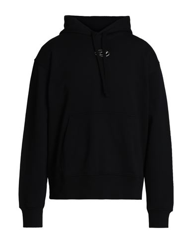 Shop Diesel S-macs-hood-od Man Sweatshirt Black Size Xxl Cotton