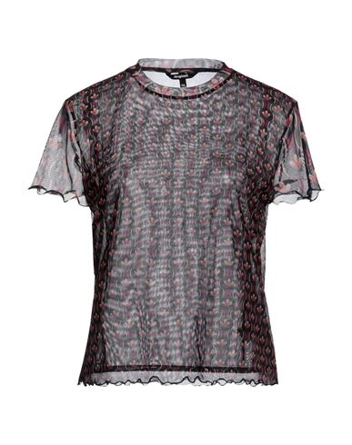 Desigual Woman T-shirt Black Size Xxl Polyester, Elastane