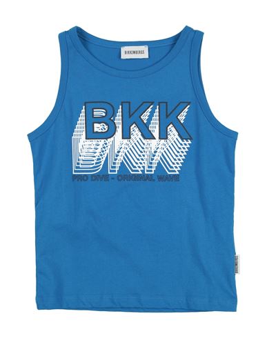 Shop Bikkembergs Toddler Boy T-shirt Blue Size 5 Cotton