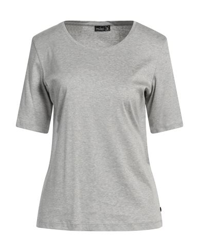 Van Laack Woman T-shirt Grey Size 6 Cotton