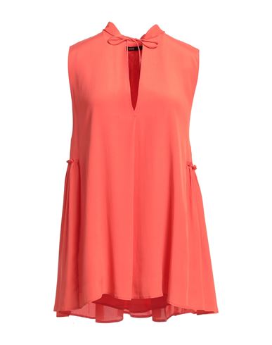 Sly010 Woman Top Coral Size 8 Viscose, Silk In Red