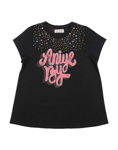 Shop Aniye By Toddler Girl T-shirt Black Size 6 Cotton
