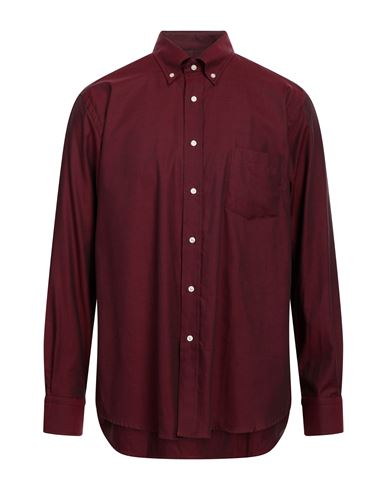 Mirto Man Shirt Garnet Size 6 Cotton In Red