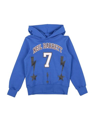 Shop Neil Barrett Toddler Boy Sweatshirt Blue Size 6 Cotton