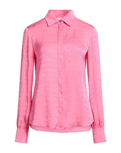Moschino Woman Shirt Fuchsia Size 10 Viscose, Silk In Pink