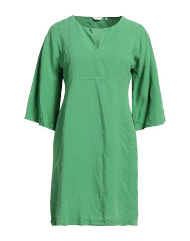 Shop Caliban Woman Top Green Size 8 Lyocell, Linen