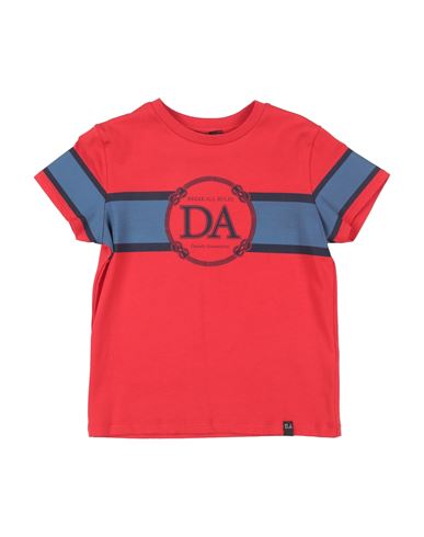 Daniele Alessandrini Toddler Boy T-shirt Red Size 4 Cotton, Elastane In Red
