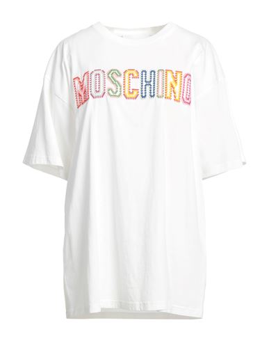 Moschino Woman T-shirt White Size L Cotton