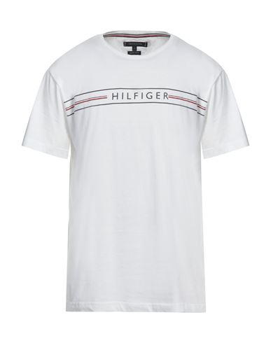 Tommy Hilfiger Man T-shirt White Size Xxl Cotton