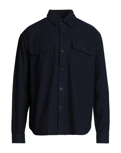 Selected Homme Man Shirt Navy Blue Size 16 ½ Recycled Cotton, Cotton