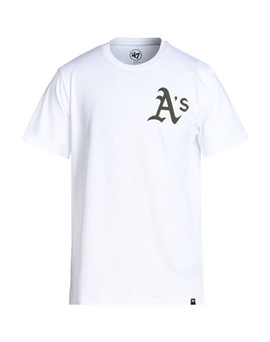 47 T-shirt M. C. Backer Echo Oakland Athlet Man T-shirt White Size Xl Cotton