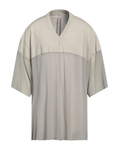 Rick Owens Man T-shirt Grey Size Onesize Cotton, Cupro, Elastane