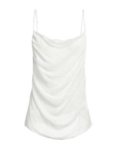 Iro Woman Top White Size 8 Viscose, Silk