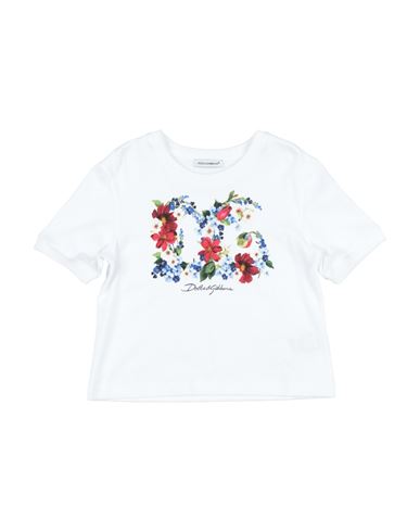 Dolce & Gabbana Toddler Girl T-shirt White Size 4 Cotton In White