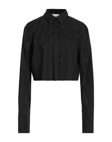 Solotre Woman Shirt Black Size 8 Cotton