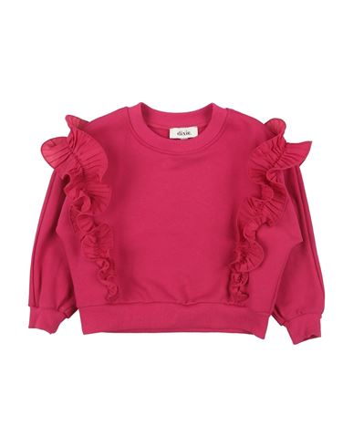 Dixie Kids'  Toddler Girl Sweatshirt Fuchsia Size 6 Cotton In Pink