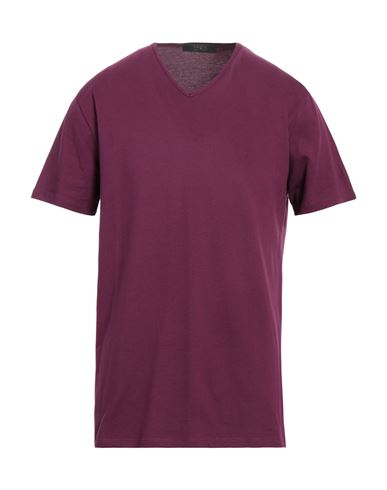 Vneck Man T-shirt Deep Purple Size Xl Cotton