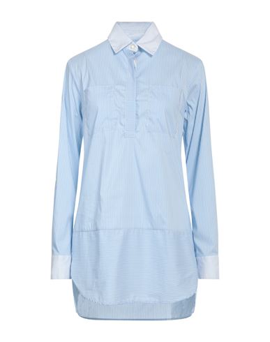 Jacob Cohёn Woman Mini Dress Sky Blue Size S Cotton, Polyamide, Elastane