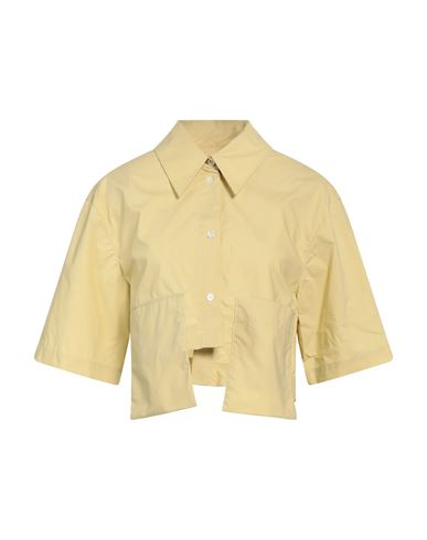 Rohe Róhe Woman Shirt Yellow Size 6 Cotton