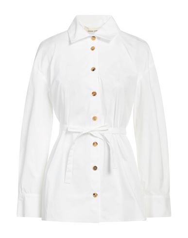 Liviana Conti Woman Shirt White Size 12 Cotton, Polyamide, Elastane