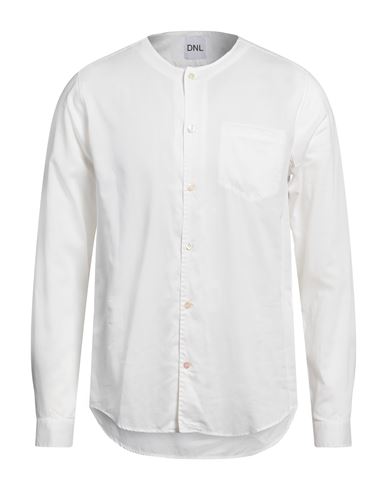 Dnl Man Shirt White Size 15 ½ Cotton, Cupro
