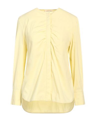 Liviana Conti Woman Shirt Light Yellow Size 6 Cotton, Polyamide, Elastane
