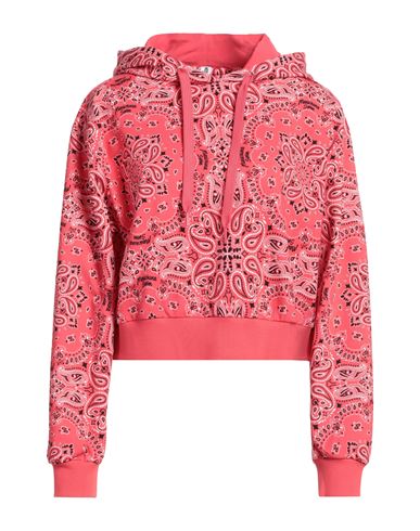 Moschino Woman Sweatshirt Coral Size L Cotton, Elastane In Red
