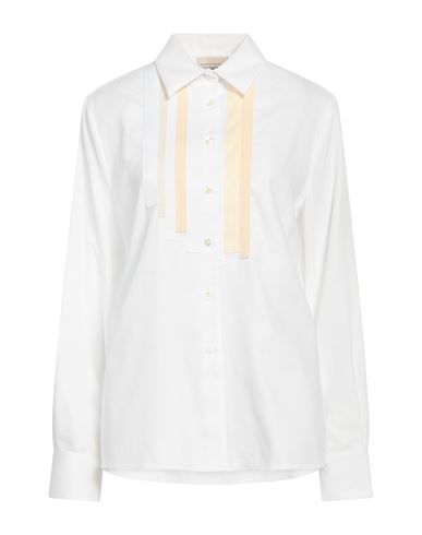 Semicouture Woman Shirt White Size 6 Cotton