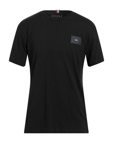Tommy Hilfiger Man T-shirt Black Size Xl Cotton