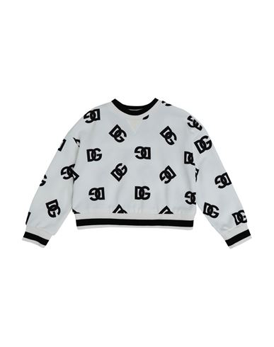 Shop Dolce & Gabbana Toddler Girl Sweatshirt White Size 7 Cotton, Elastane
