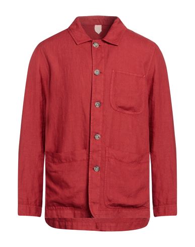 Altea Man Shirt Red Size Xl Linen