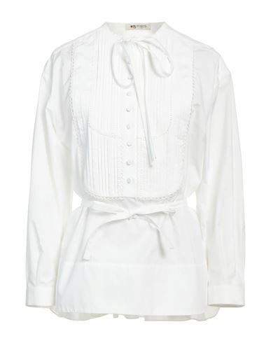 Ports 1961 Woman Top Ivory Size 8 Cotton, Acetate, Silk In White